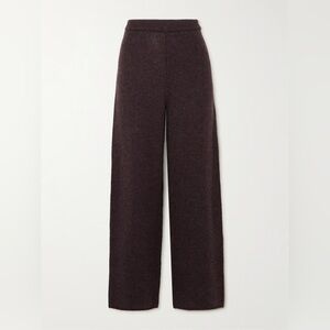 Deiji Studios Wool-blend straight-leg pants Plum S/M NWT